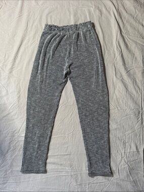 Striped Black & White Ribbed pants